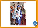 All Smiles- Ivanna Ferguson of the WHS Class of 2016, with her mother and a friend after the ceremony- 490A3338